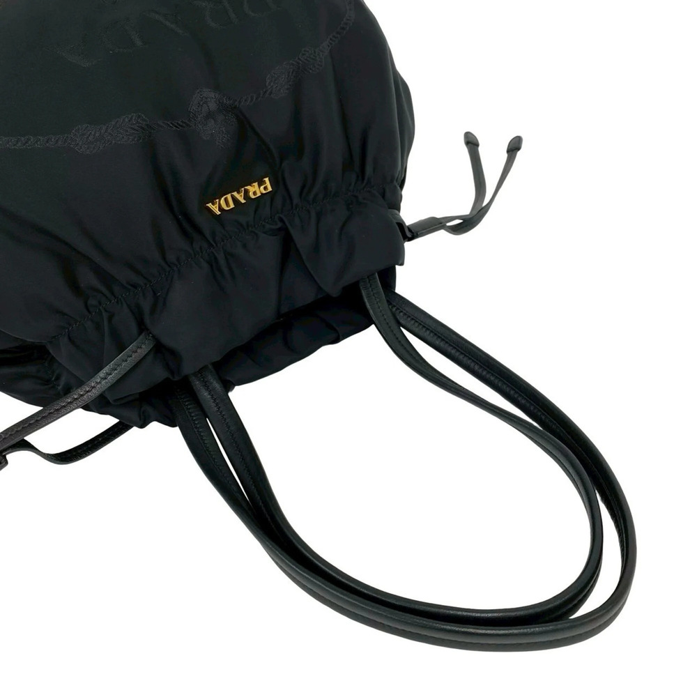 PRADA Black Leather Shoulder Bag - Picture 4 of 10